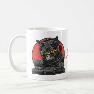 Mug DJ de chat cool