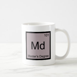 Mug DM - Pièce en t de symbole d'élément de chimie de