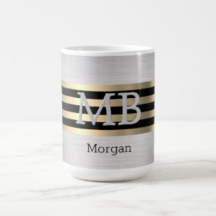 Mug do-it-yourself Nom Monogramme, Yel Gold Brossé Sil
