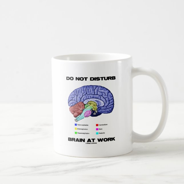 Mug Do Not Disturb Brain At Work (Droite)