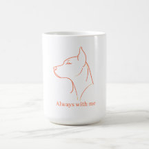 Doberman Line Art Minimaliste Personnalisé