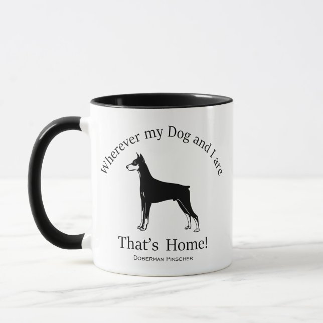 Mug Doberman Pinscher (Gauche)