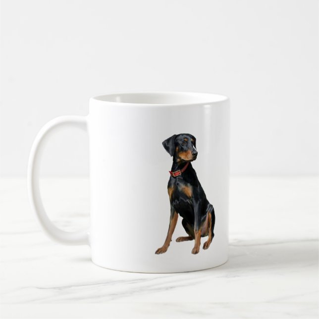 Mug Doberman Pinscher (naturel) (Gauche)