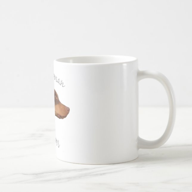 Mug Doberman Pinscher (rouge) Maman 2 (Droite)