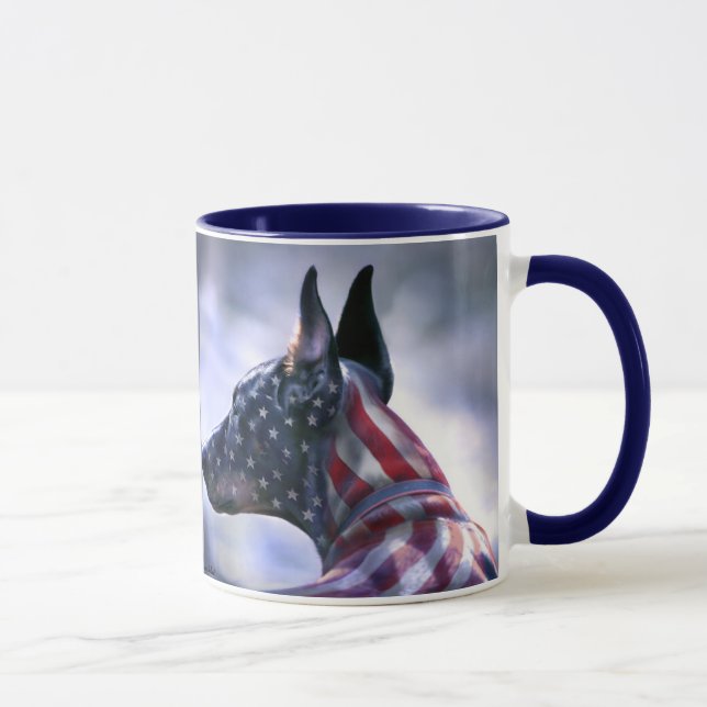 Mug Dobermann américain de fierté (Droite)