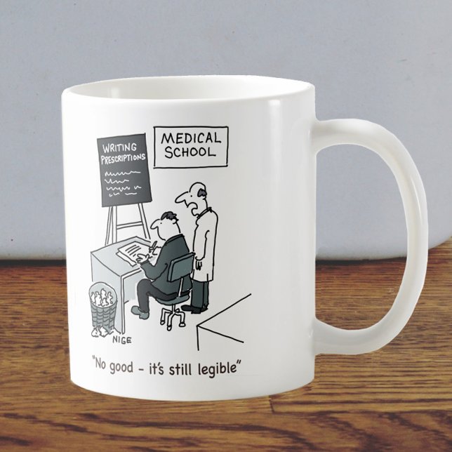 Mug Docteur à l'école Médicale Écrire une prescription (Créateur téléchargé)