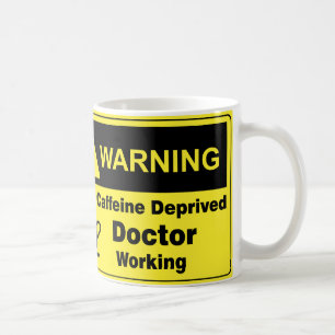 Mug Docteur d'avertissement de caféine