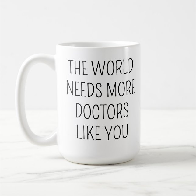 Mug Docteur Merci Gift, Café Personnalisé (Gauche)