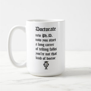 Mug Doctorat, un drôle de mauvais poème pour un nouv