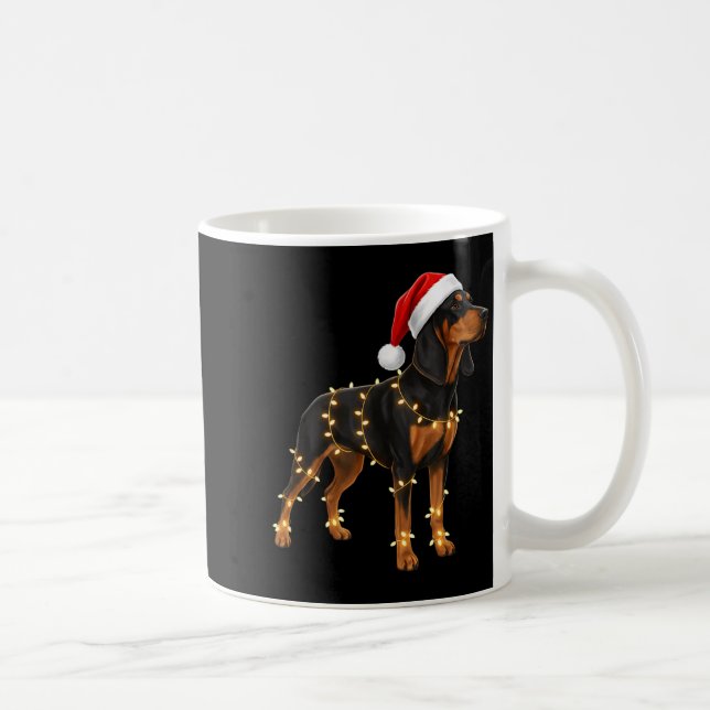 Mug Dog Dachshund Wrapped In Christmas Lights - Holida (Droite)