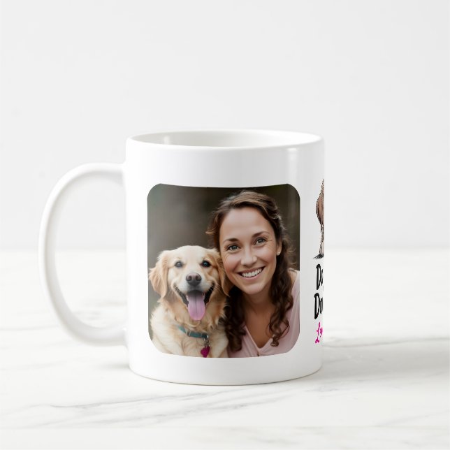 Mug Dog Hair, Don't Care Retriever Puppy Photo Name (Gauche)