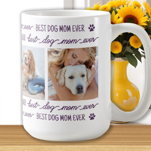Mug DOG MOM Personnalisé 4 Photo Collage