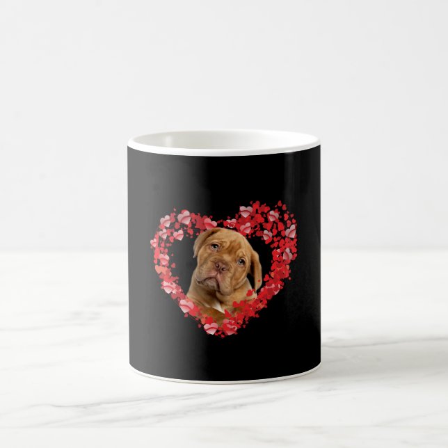 Mug dogue de bordeaux cadeau de coeur pour amoureux de (Centre)