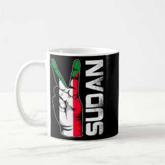 Mug Doigts Drapeau Patriotique Rétro Victoire Soudan