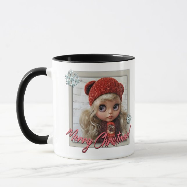 Mug Doll, pour noël, noël, (Gauche)