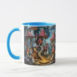 Mug Domaine forestier de champignons mignons d'Imagina