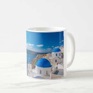 Mug Domes bleus pittoresques de Santorin