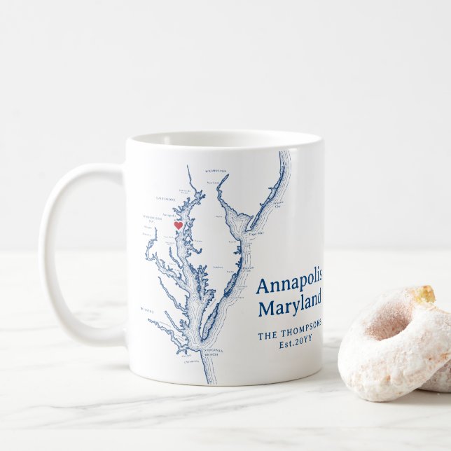 Mug Don Annapolis Maryland (Avec donut)