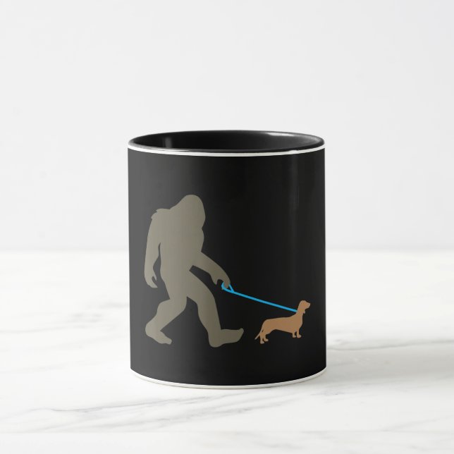 Mug Don de chien | Bigfoot Walking Dachshund (Centre)