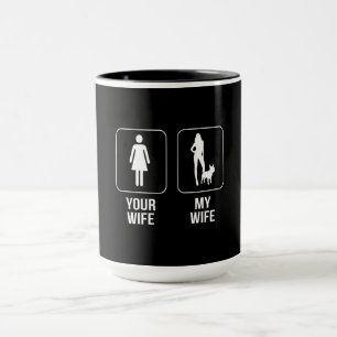 Mug Don de chien   Votre Femme - My Wife French Bulldo