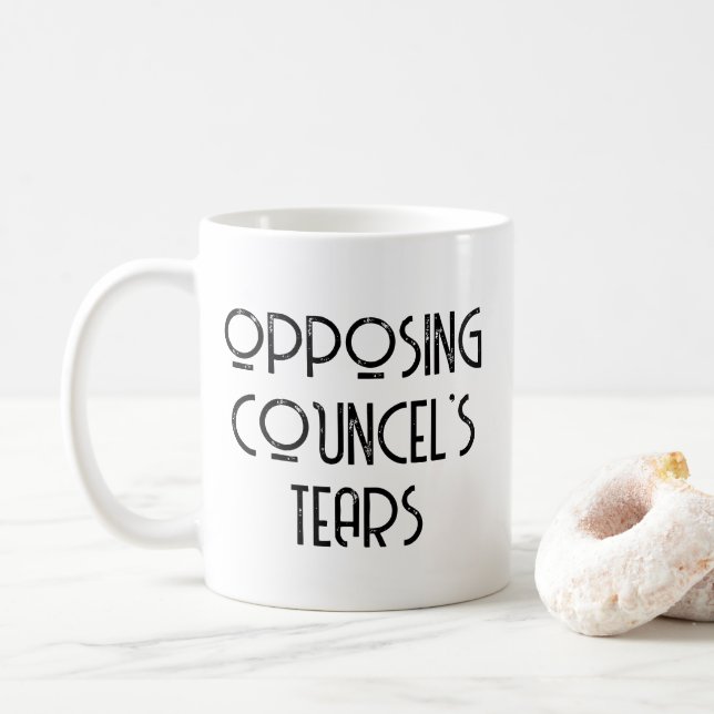 Mug Don de l'avocat contre la lacune du conseiller (Avec donut)