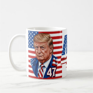 Mug Donald Trump 2024 Lauréat du 47e anniversaire de l
