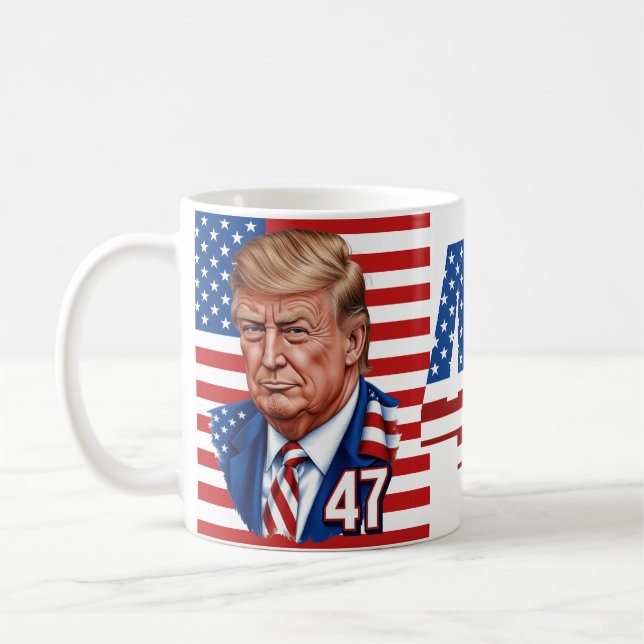 Mug Donald Trump 2024 Lauréat du 47e anniversaire de l (Gauche)