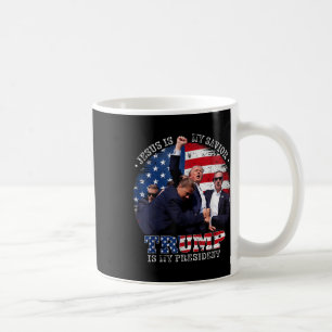 Mug Donald Trump Combattre Jésus Est Mon Sauveur Trump