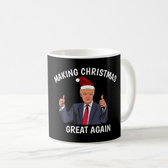 MUG DONALD TRUMP RENDRE NOËL GRAND À NOUVEAU CAFÉ C (Devant droit)