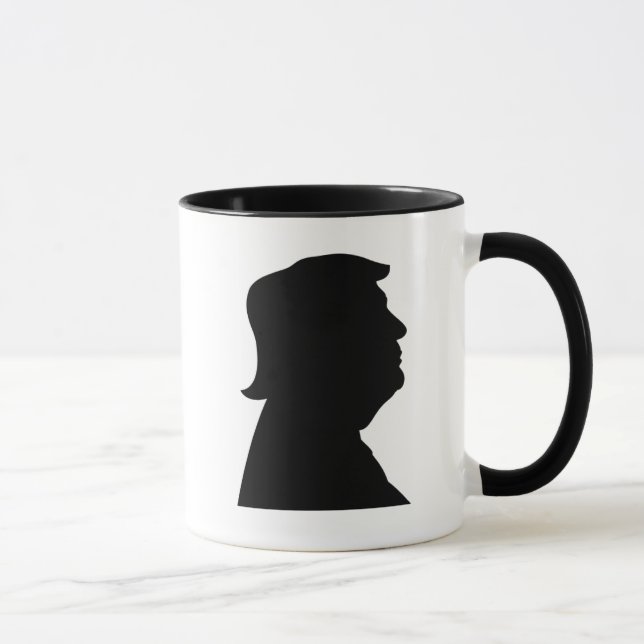 Mug Donald Trump Silhouette populaire audacieuse (Droite)
