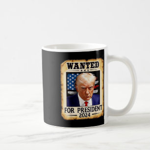 Mug Donald Trump Tiré Recherché Aux États-Unis Préside