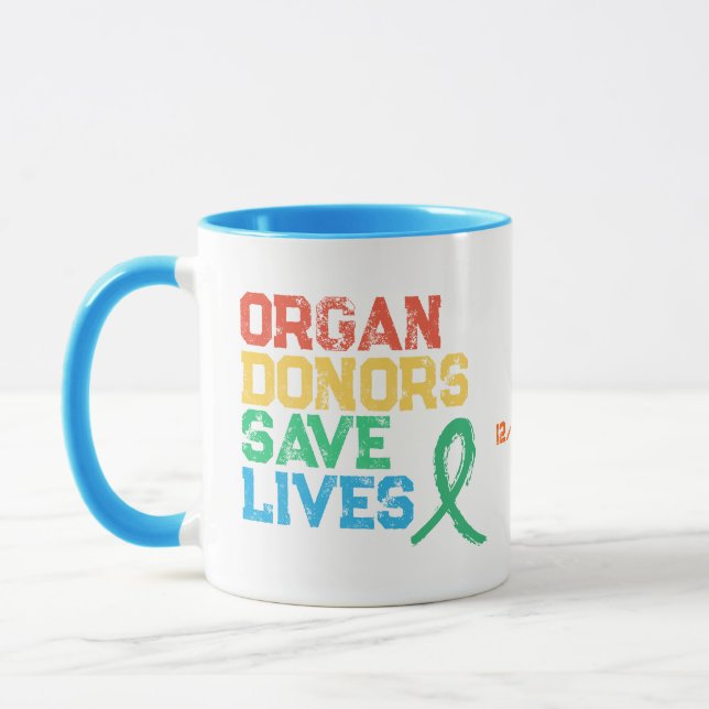 Mug Donateurs d'organes Colorful Conception Personnali (Gauche)