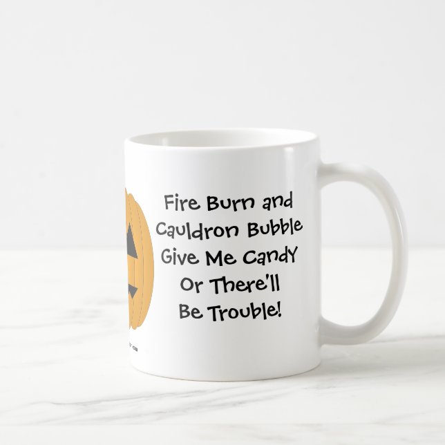 Mug Donne-moi des bonbons ou il y aura des problèmes ! (Droite)