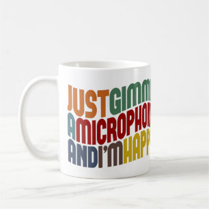 Mug Donne Un Microphone