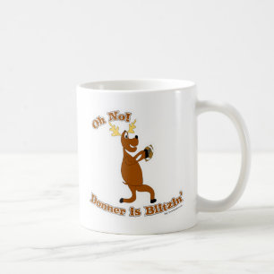 Mug Donner is Blitzen Happy Holiday Christmas Art