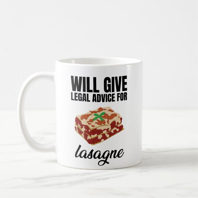 Mug Donnera Des Conseils Juridiques À Lasagna (Gauche)