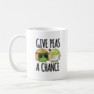 Mug Donnez Aux Pois Une Chance Drôle Hippie Peas Pun