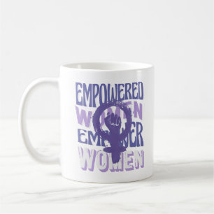 Mug Donnez du pouvoir aux femmes, Symbole des femmes J