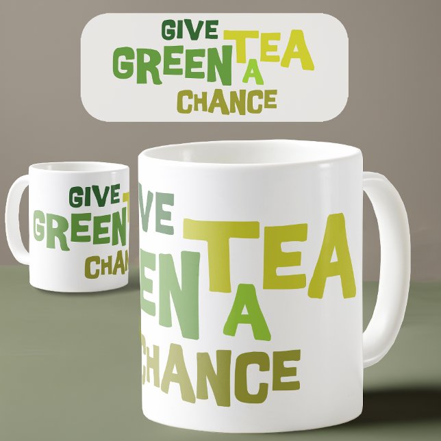 Mug Donnez du thé vert une chance à la Musique ("Elegance in Every Sip, Green Tea Bliss" 🍵)