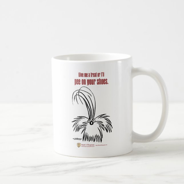 Mug Donnez-moi un festin ou je ferai pipi sur vos (Droite)