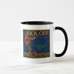 Mug Donnez un coup de pied LabelRedlands orange, CA