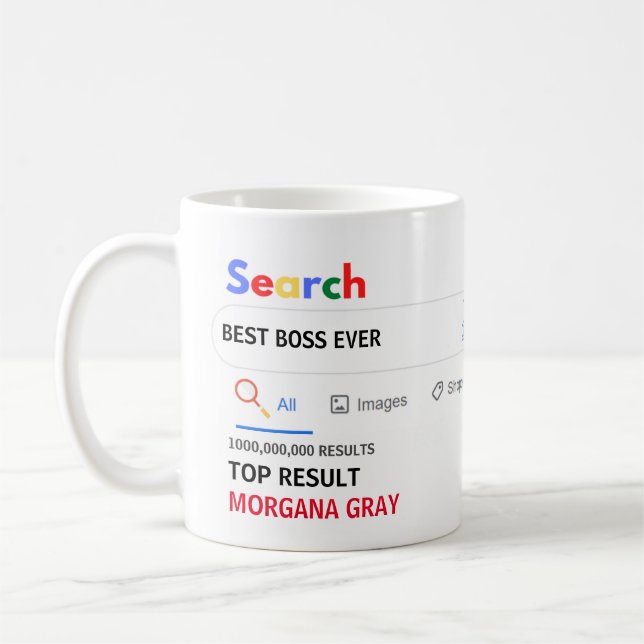 Mug Dons Amusants BOSS PA Secrétaire Coworker Quitter  (Gauche)