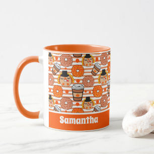 Mug Donuts d'action de grâce et tranches d'orange de l