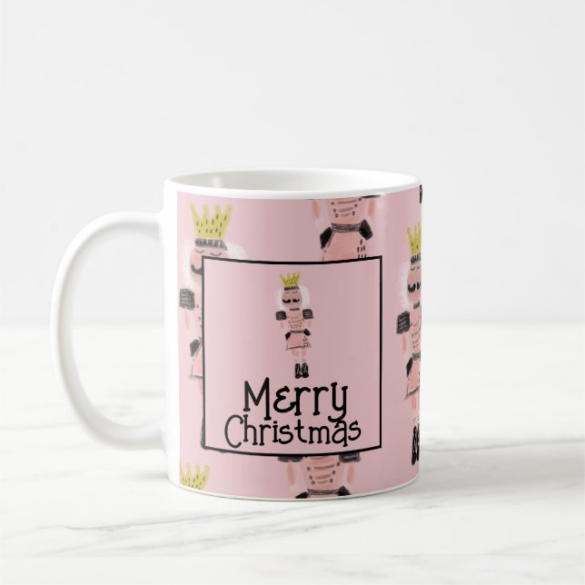 Mug Doodle de soldat rose dessiné à la main par Noiset (Gauche)