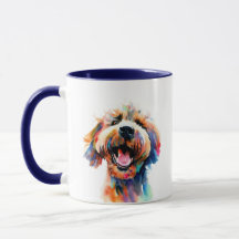 Doodle mignon - Art labradoodle coloré