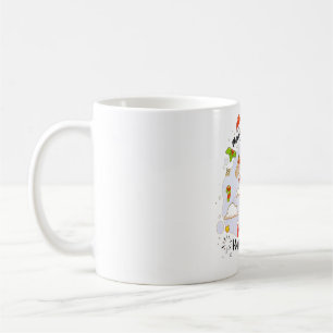 Mug Doodles, croquis, dessins animés, Noël