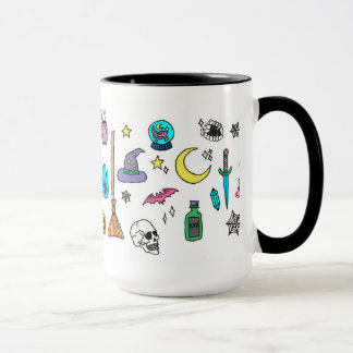 Mug Doodles d'Halloween Éffrayant