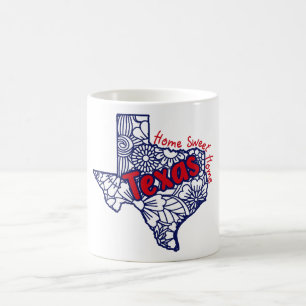 Mug Doodles floraux du Texas
