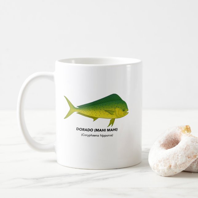 Mug Dorado (Mahi Mahi) - Animaux marins de Californie (Avec donut)