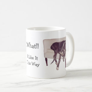 Mug Dormir Greyhound En Chaise Drôle
